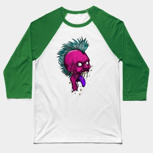 Zombie head Baseball T-Shirt